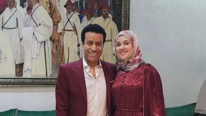 سامح حسين وزوجته
