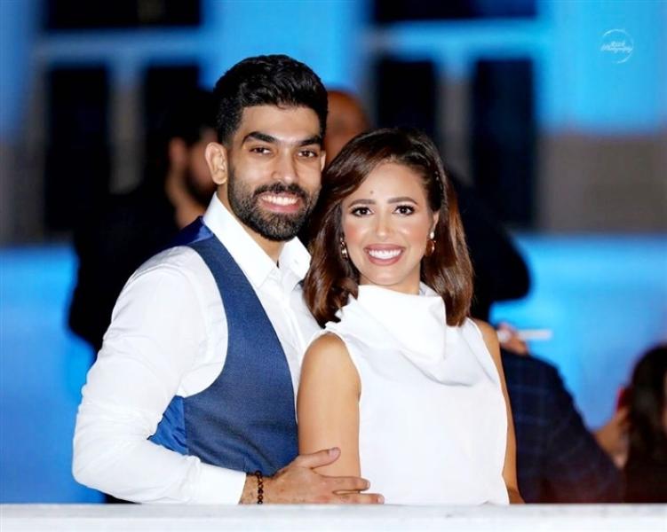 رنا سماحة وزوجها 