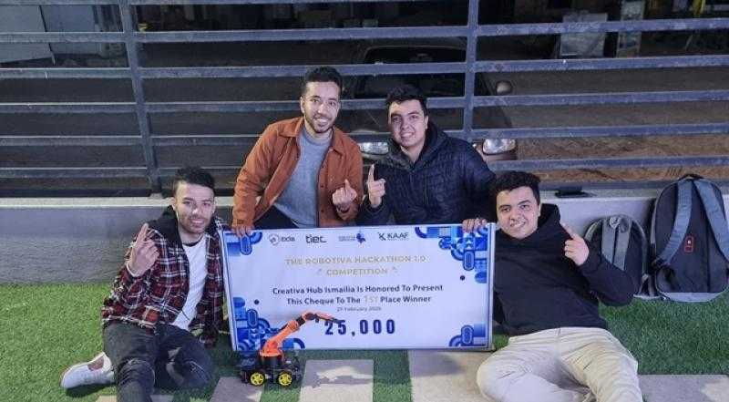 طالب بالجامعة المصرية الروسية وفريقه يفوزون في مسابقة ”كرياتيفا”