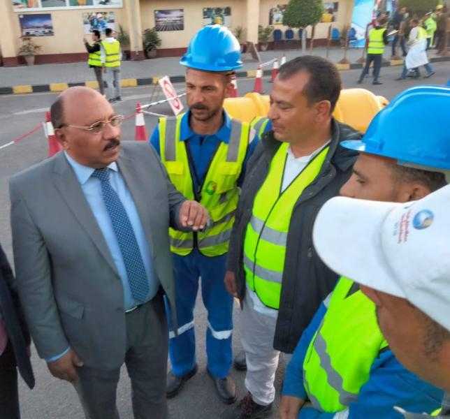 رئيس مياه القناة يتفقد انتظام العمل بالمحطات وتطبيق استعدادًات عيد الفطر