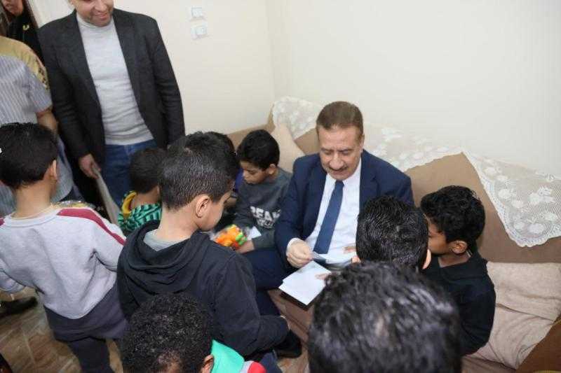 محافظ المنوفية يزور دار الحضانة الإيوائية للأيتام