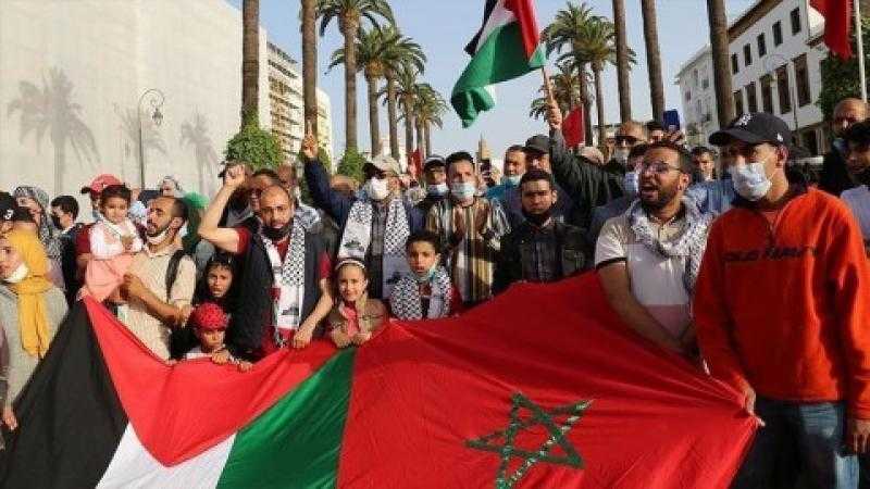 مظاهرات عارمة في مدن مغربية رفضا للعدوان على غزة