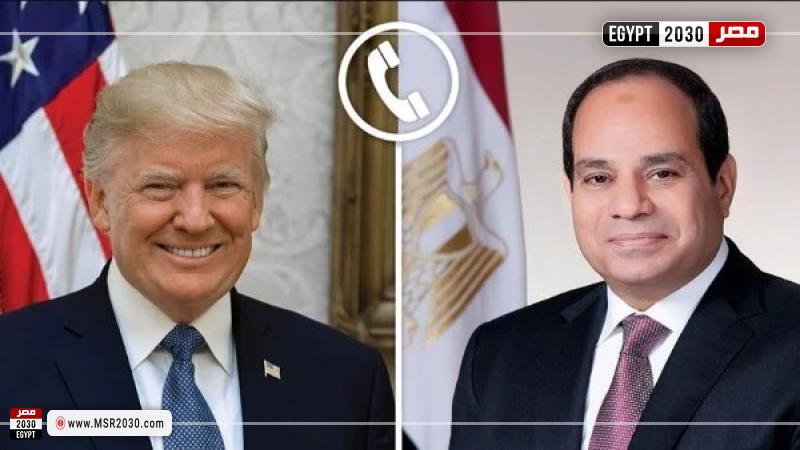الرئيس السيسي يتلقى تهنئة ترامب 