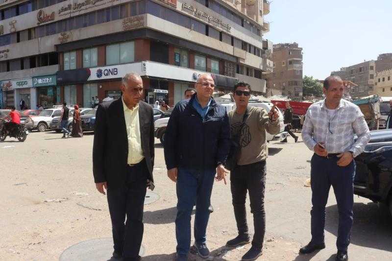محافظ القليوبية يتابع أعمال النظافة ورفع الإشغالات بأحياء شرق وغرب شبرا الخيمة