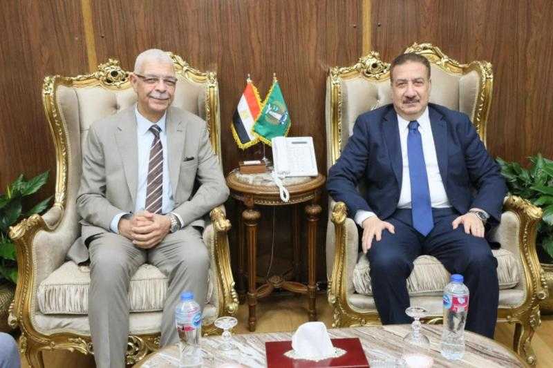 محافظ المنوفية يلتقي رئيس الجامعة لبحث تعظيم أوجه التعاون المشترك في القطاعات الخدمية والتنموية