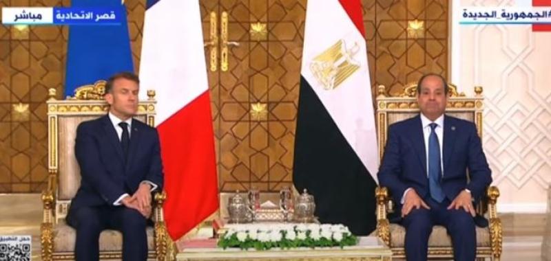 السيسي: أكدنا ضرورة البناء على نتائج المنتدى الاقتصادي المصري - الفرنسي