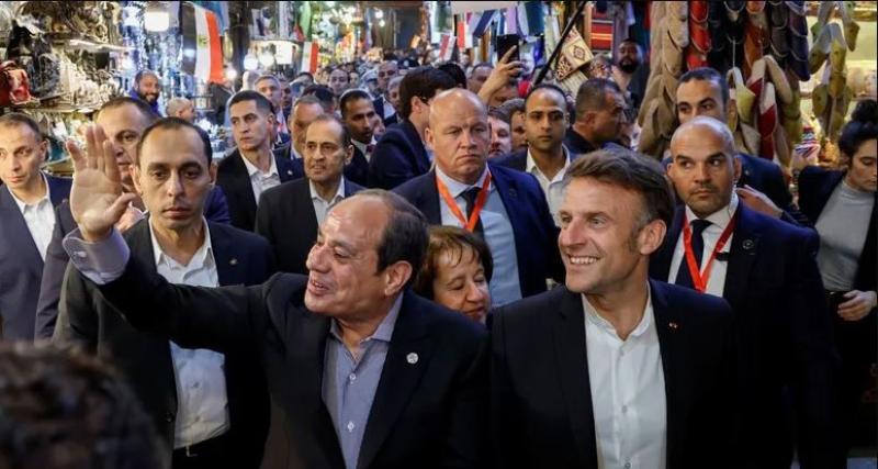 الرئيس السيسي والرئيس ماكرون