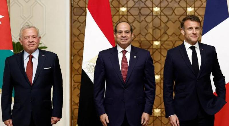 قادة فرنسا ومصر والأردن