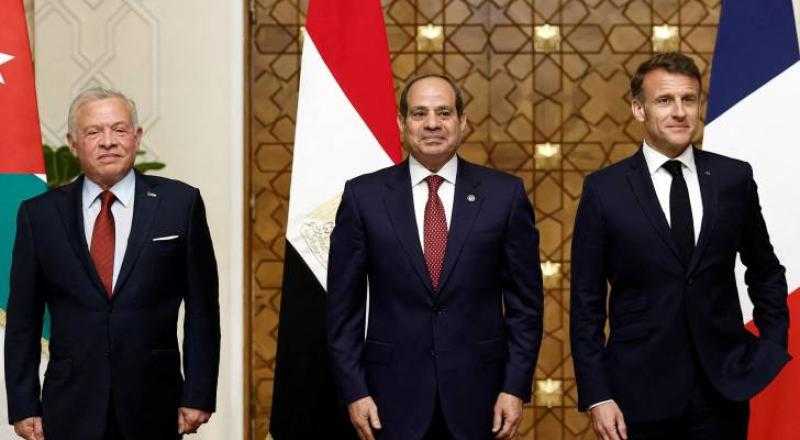 الإليزيه: ماكرون والسيسي والملك أجروا اتصالا مع ترامب أثناء قمة القاهرة
