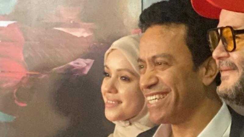 وصول سامح حسين للعرض الخاص لفيلم استنساخ