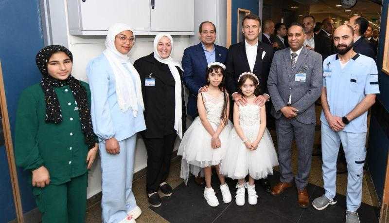 الهلال الأحمر المصري: زيارة السيسي وماكرون لمركز المساعدات الإنسانية تاريخية