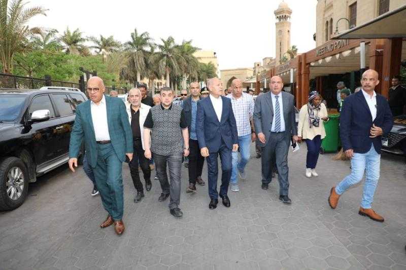 محافظ القاهرة يتفقد الأعمال الجارية بمشروع تطوير منطقة القاهرة التاريخية،