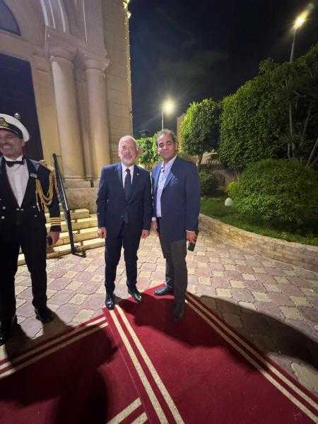 رئيس جامعة بورسعيد يشارك بالحضور فى الاحتفال باليوم الوطنى لليونان