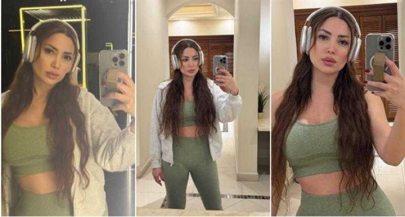 نسرين طافش بإطلالة رياضية بسيطة