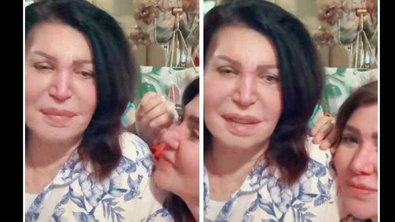 أحدث ظهور لـ نجوى فؤاد بعد إصابتها بكسر فى ذراعها
