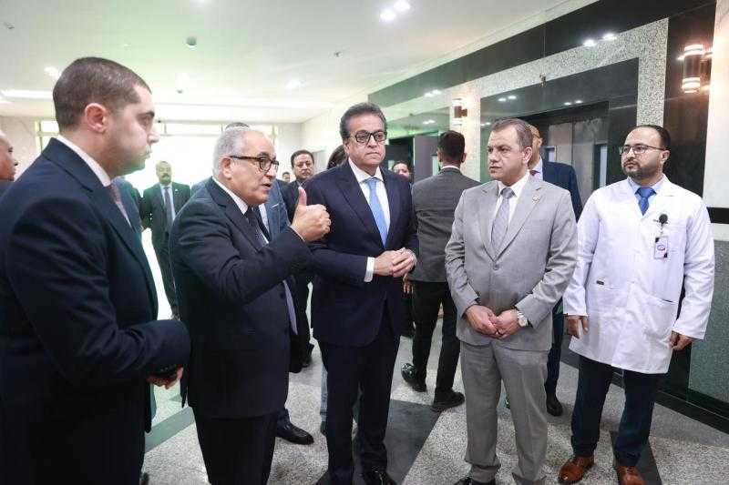 وزير الصحة يتفقد مستشفى أطفال مصر لمتابعة الأعمال الإنشائية والتطوير