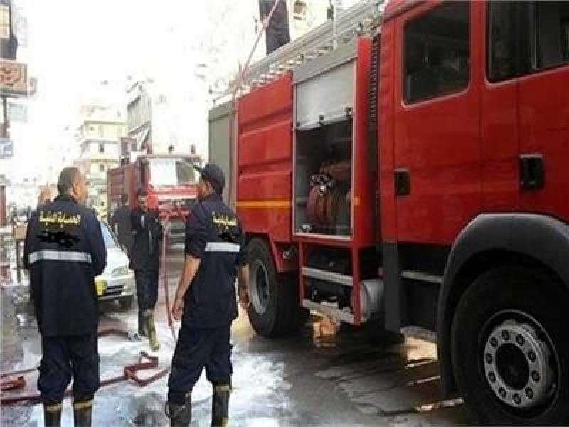 حريق في مبنى أمام وزارة التربية والتعليم بالعاصمة الإدارية