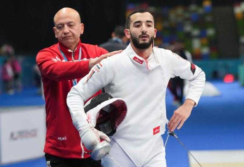 محمود السيد يتأهل لنهائي سيف المبارزة ببطولة العالم للناشئين بالصين