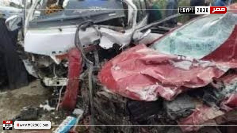 حادث تصادم سيارتين