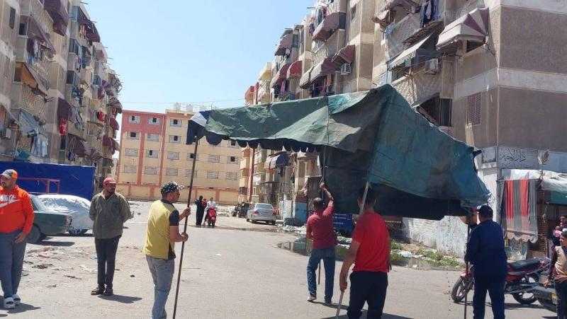 محافظ بورسعيد: تنفيذ حملات مكثفة لإزالة الأسواق العشوائية والتعديات بالضواحى