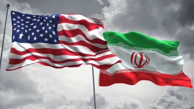علم إيران وأمريكا