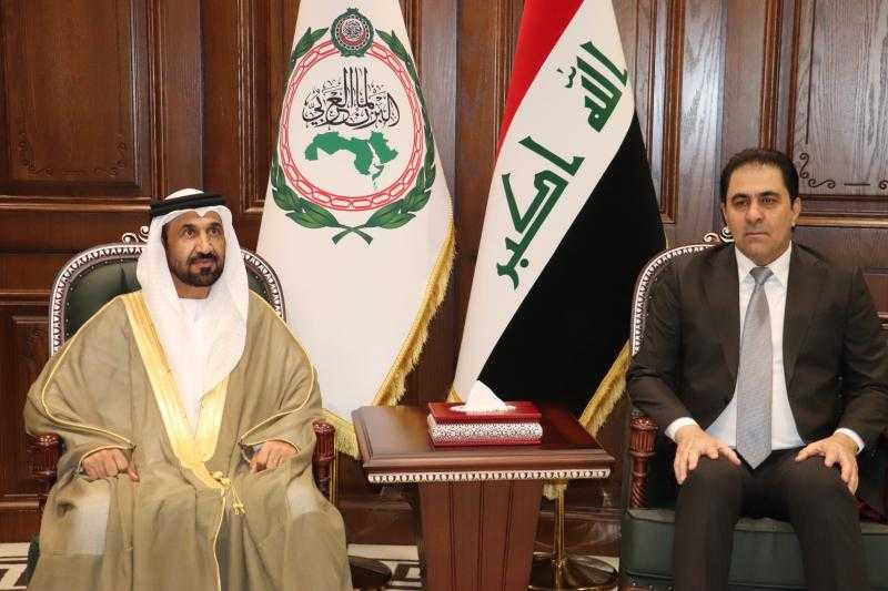 رئيس البرلمان العربي يلتقي النائب الأول لرئيس مجلس النواب العراقي