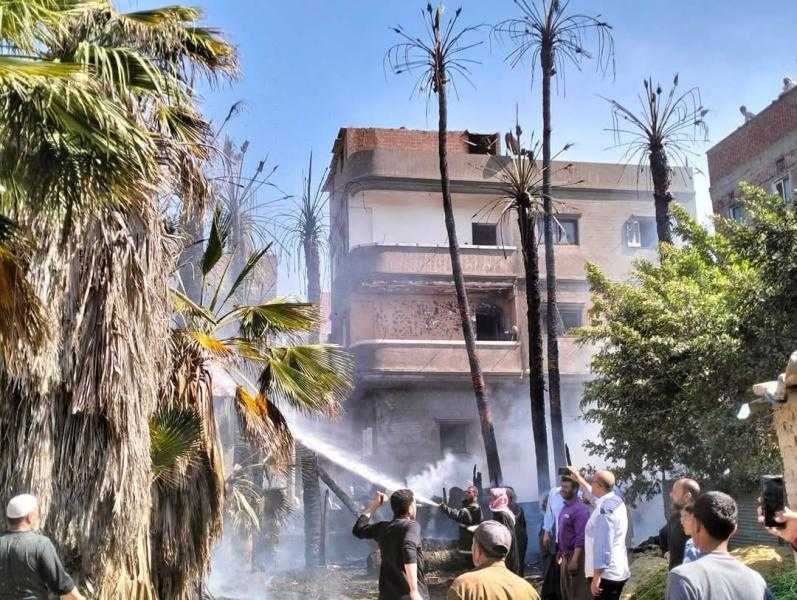 إصابة 4 أشخاص فى حريق بكفر الشيخ