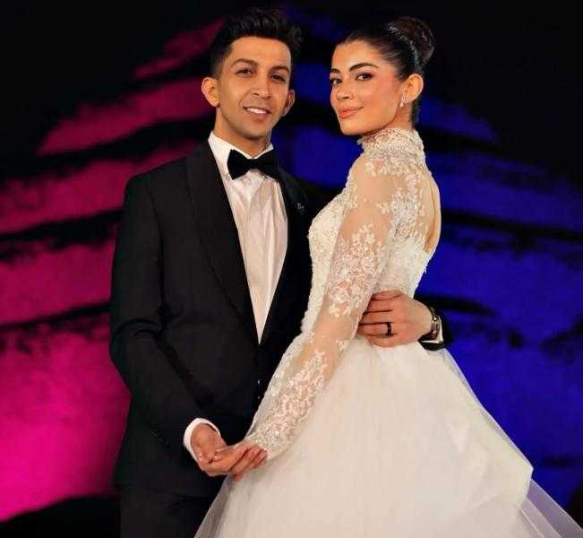 أول صورة من حفل زفاف ليلى زاهر وهشام جمال