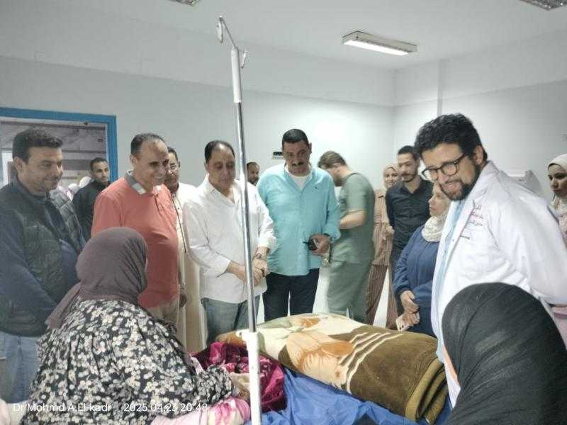 مرور مسائي لوكيل وزارة الصحة بالشرقية على مستشفى الحسينية المركزي ويناقش توسعة العناية المركزة بها