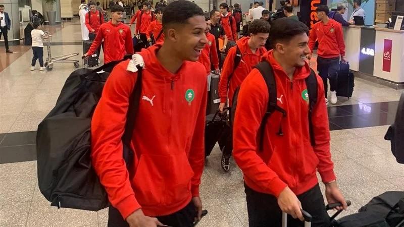 منتخب المغرب للشباب يصل القاهرة للمشاركة في كأس أفريقيا تحت 20 سنة