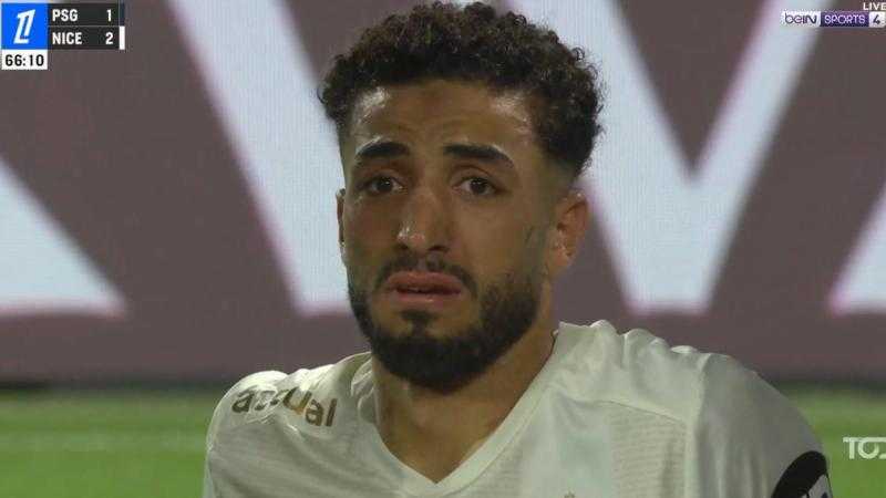 نيس الفرنسي يكشف عن تفاصيل إصابة عبد المنعم في مواجهة باريس سان جيرمان