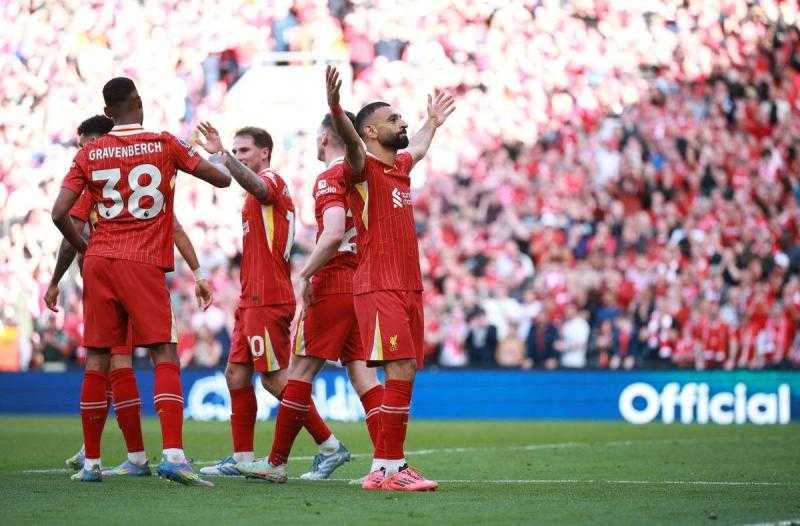 ليفربول يعادل ألقاب مانشستر يونايتد ويفوز بلقب الدوري الإنجليزي للمرة 20