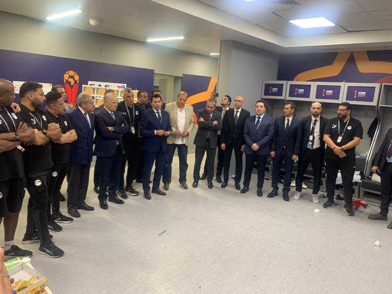 تهنئة وزير الرياضة وأبو ريدة للمنتخب الوطني تحت 20 عامًا بعد فوزه على جنوب أفريقيا