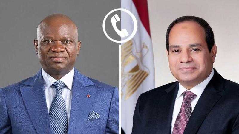 الرئيس السيسي يؤكد حرص مصر على دعم الجابون في مسيرتها التنموية