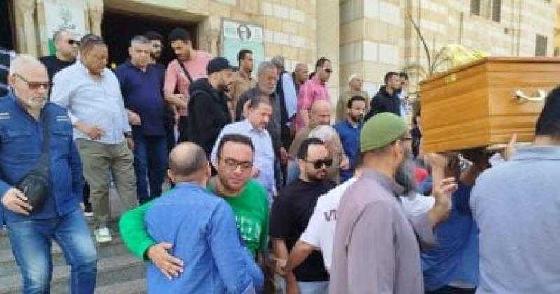 تشييع جثمان والدة المايسترو إيهاب عبد الحميد من مسجد الحصرى