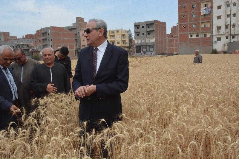 محافظ الغربية يشارك الفلاحين فرحة حصاد القمح ويتابع منظومة التوريد على الأرض