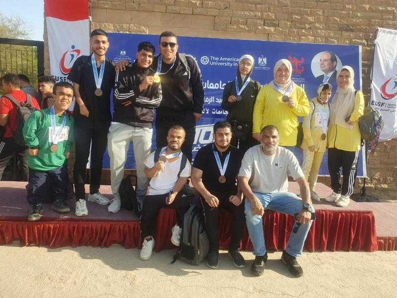 جامعة بنها تحصد 20 ميدالية في بطولة الجامعات المصرية لألعاب القوى