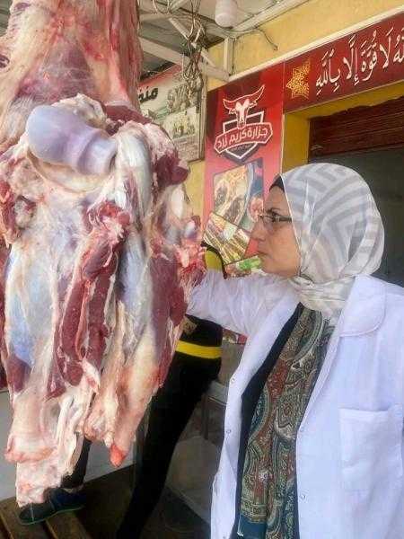 مديرية الطب البيطري تواصل حملاتها للتفتيش علي محال  تداول اللحوم والدواجن ومنافذ بيعهم