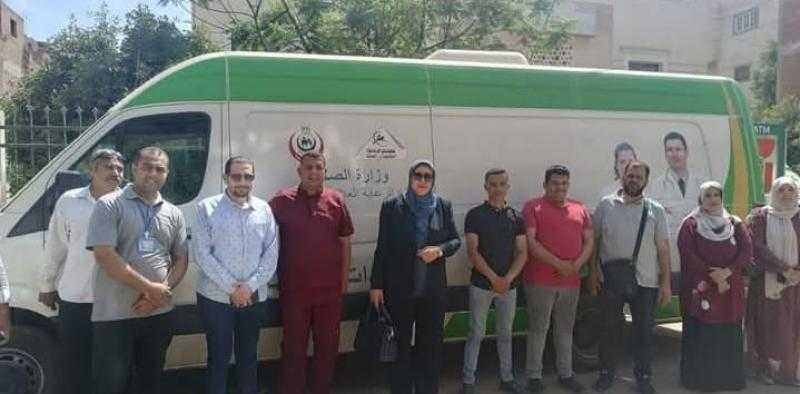 مديرية الصحة بالشرقية تنظم قافلة طبية علاجية لقرية بيشه عامر بمركز منيا القمح