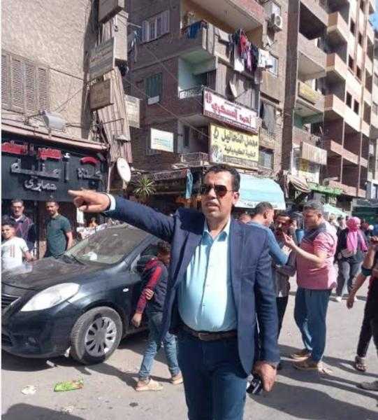 حملة لإزالة التعديات والإشغالات بشارع شرق السكة الحديد بالبساتين