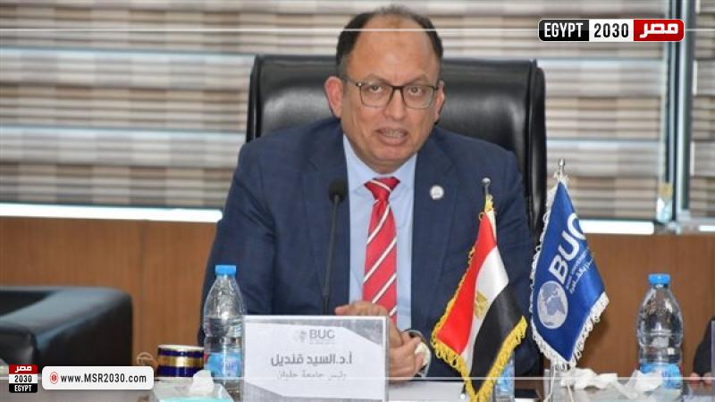 الدكتور السيد قنديل رئيس جامعة حلوان