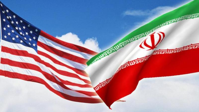 علم إيران وامريكا