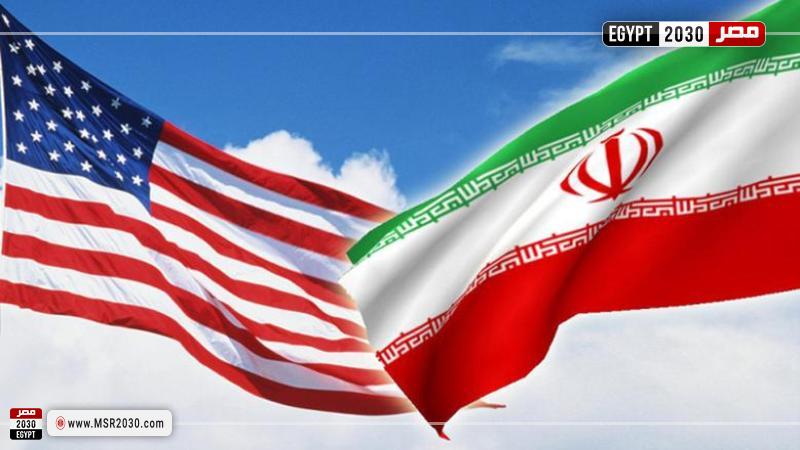 علم إيران وامريكا