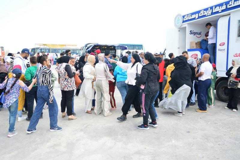 استمرار فعاليات مبادرة صحتك امسك فيها  بنطاق مدينة بورفؤاد ببورسعيد
