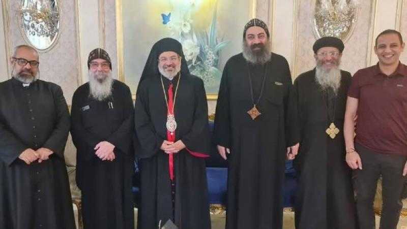 نيافة الأنبا توما يزور مقر الأقباط الأرثوذكس بمنطقة حولي بالكويت