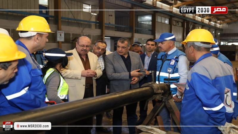 زيارة مفاجئة لشركة حلوان للآلات والمعدات مصنع 999 الحربي