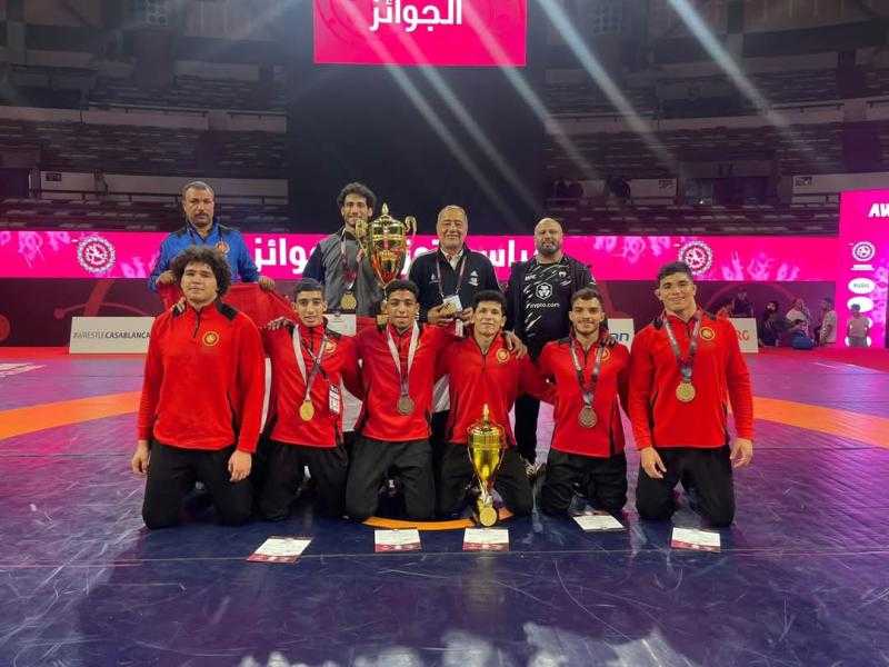 رئيس جامعة مدينة السادات تهنئ بطل المصارعة الحرة الفائز ببرونزية أفريقيا والمقامة بالمغرب