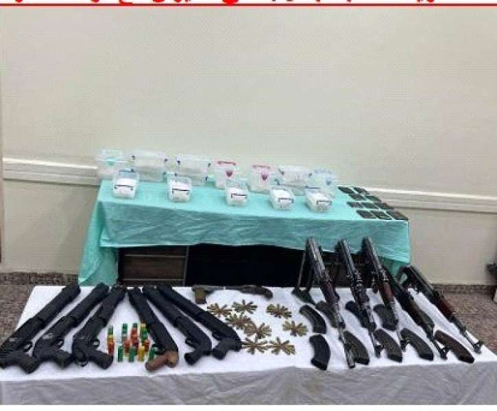 مضبوطات عصابة قنا 