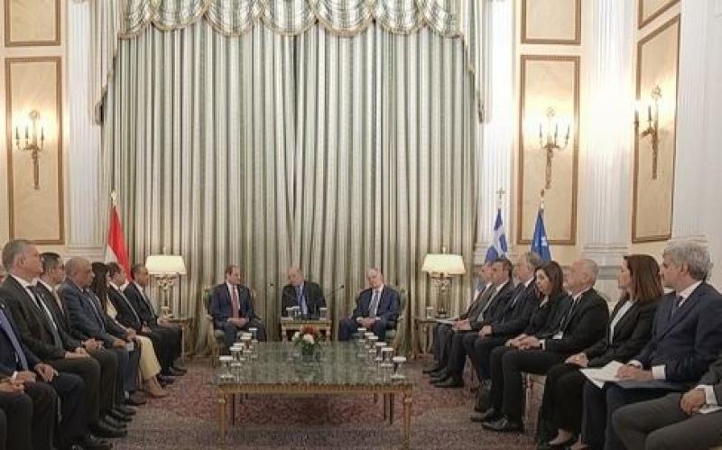 الرئيس السيسي يشيد بعمق العلاقات التاريخية بين مصر واليونان