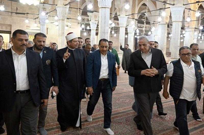 رئيس الوزراء يتفقد أعمال تطوير مسجد السيد البدوي بطنطا